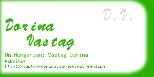dorina vastag business card